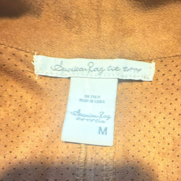 American Rag Fringed Tan Vest - Picture 4 of 5